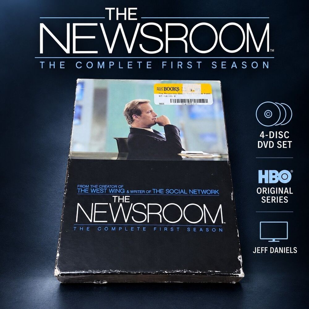 The Newsroom Complete First Season DVD 2013 HBO 4-Disc Jeff Daniels